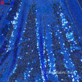 Tissu à paillettes bleu marine à petit prix 3MM